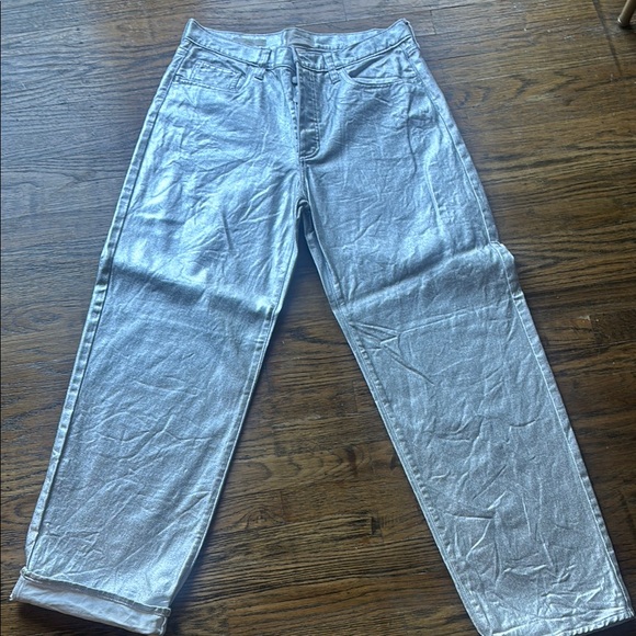 Universal Thread Shimmering Silver Pants - Picture 1 of 5